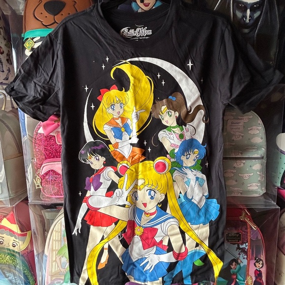 Sailor Moon Group Sailor Guardians T Shirt Mars Venus Jupiter Mercury Medium - Picture 1 of 4